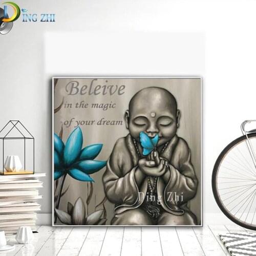 Diamond Painting"Buddha Lotus Believe Dream"5d Cross Stitch Diy Home Decor Diamond Embroidery Sale Mosaic Religion Handmade Gift