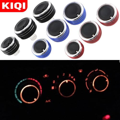KIQI Car Knobs Air Condition Switch Button Knob Fit for VW Jetta MK5 MK6 Bora Golf 5 Tiguan Touran Passta B6 B7 Octavia A5