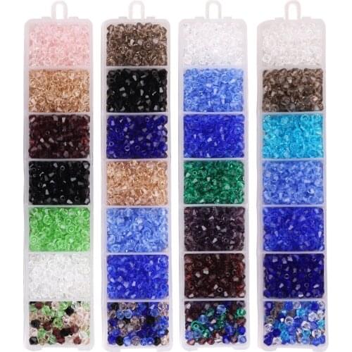 AAA Czech Glass Bicone 4mm 6mm 8mm Faceted Austria Crystal 5238 Bead Embroidery Jewelry Making Needlwork Accessories Wholesale