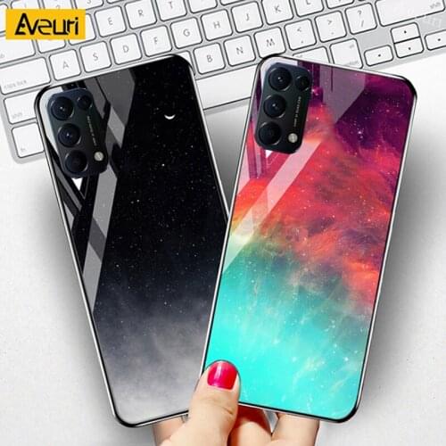 Tempered Glass Phone Case For OPPO Find X2 X3 Pro Lite Neo Reno 2 Z 2Z 2F 10X Zoom Cover For OPPO Reno 3 4 5 Pro Plus 4Z 5Z Case