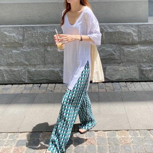 Cheap wholesale 2021 spring summer autumn new fashion casual Popular long women Pants woman female OL high waisted pants Vy8616