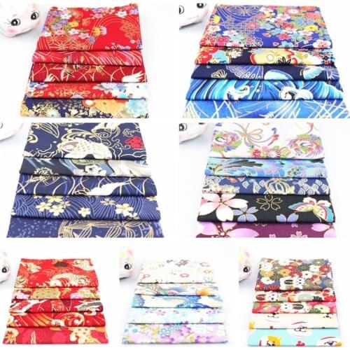 25cmx25cm Cotton Fabric Printed Cloth Sewing Quilting Fabrics for Patchwork Needlework DIY Handmade Material