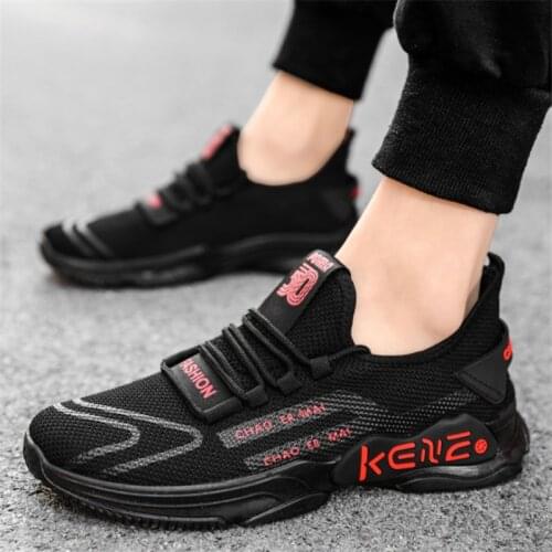 Sneakers Men Casual Shoes Breathable Sports Black Mens Shoes Fashion Light Mesh Running Male Sneakers Zapatillas Hombre New 2021