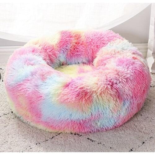 Dog Bed Super Soft Washable Long Plush Pet Kennel Deep Sleep Dog House Velvet Mats Sofa for Dog Basket Pet Cat Bed Drop Shipping