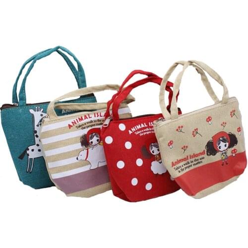 Cute Printed Handbag Wear fit 1/3 BJD Doll 43-45cm Doll fits for 18inch Girl Doll for Doll Cloth Accessories