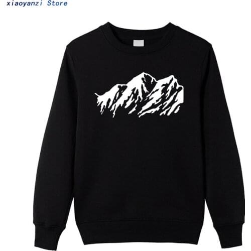 2020 Mens men sweatshirts Casual Fashion hoodies unisex cotton printing Mountain ridge theme Bottoming pullovers clothing