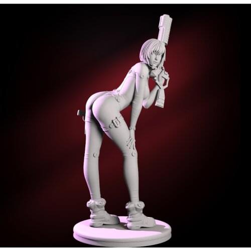 1/24 75mm 1/18 100mm Resin Model Kits Beautiful Woman Killer Unpainted No Color RW-127
