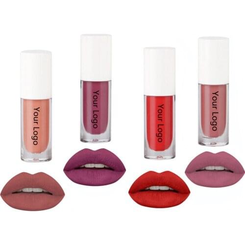 New Matte Nude Liquid Lipstick Makeup Lipgloss Waterproof Long Lasting High Pigment 57Colors Lip Cosmetics Custom Private label