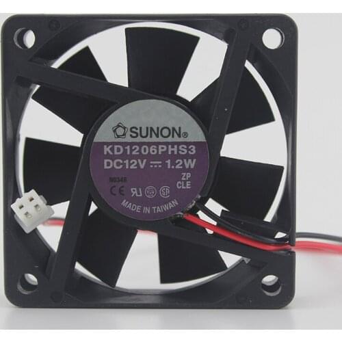 Original KD1206PHS3 6015 12V 1.2W 6CM cooling fan