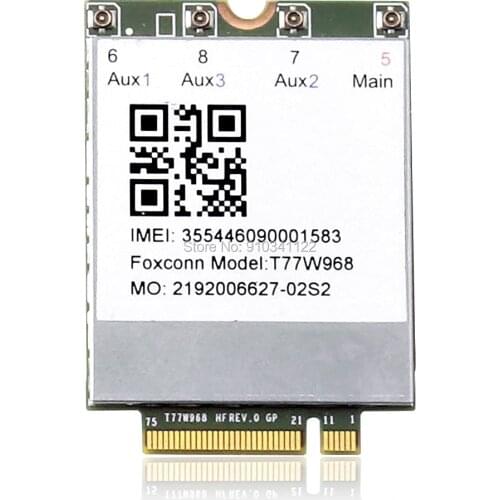 Original DW5821e T77W968 LTE Cat16 M.2 4G module for Dell Latitude 7400 7400 2-in-1 5424 5420 Rugged 7424 Rugged Extreme