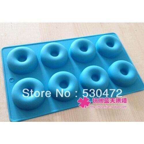 Silica gel cake mold handmade soap donuts mould dessert ice cube tray kitchen tools