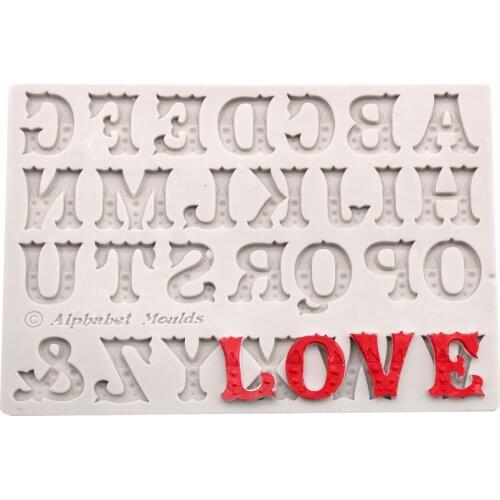 1pcs Letter Modeling Fondant Silicone Mold Fondant Cake Decoration Tool Chocolate Mold Fondant Clay Mold