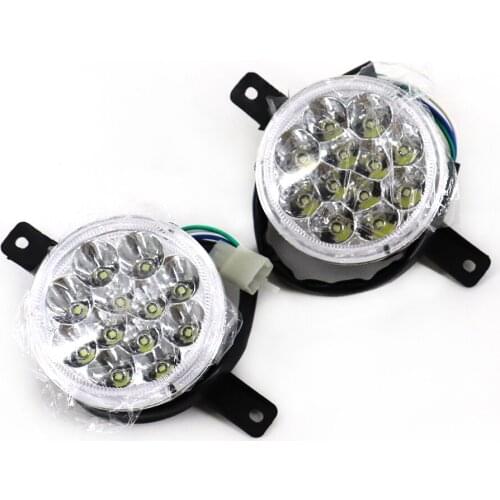 1Pair 12V Motorcycle ATV Led headlight LED HeadLight Lamp For Bull Farm Quad Dirt Bike ATV 150cc 250cc Front bumper accessories
