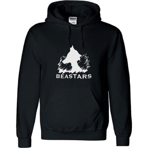 Anime Beastars Hoodie 3D Printed Sweatshirt Men Women Black Cotton Casual Streetwear Pullover