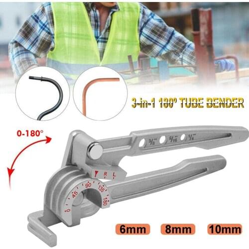 Three-in-one manual elbow can bend thin pipes such as hoses, copper pipes, aluminum pipes, soft iron steel pipes, etc