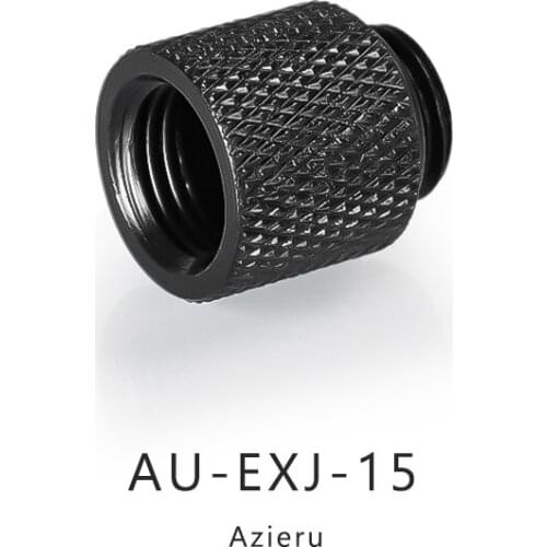 G1/4'' Black Silver Extension Within the Dental Screw Seat (Extender 10-15-20-30-40mm) Water Cooling Extend Fittings