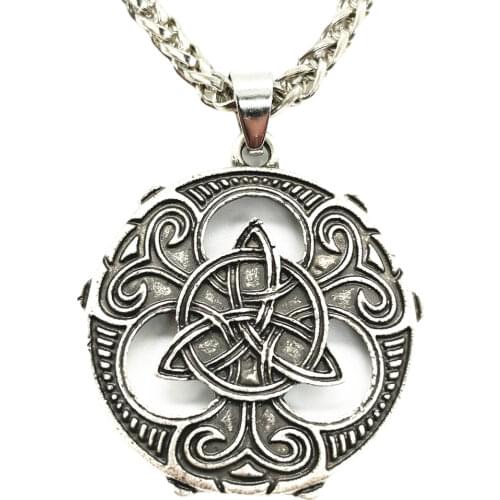 Nostalgia Irish Knots Trinity Symbol Knot Unique Triquetra Amulet Sacred Geometry Ethnic Necklace