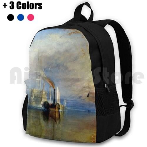 Joseph Mallord William Turner The Fighting Temeraire Outdoor Hiking Backpack Waterproof Camping Travel Hms Temeraire Vintage