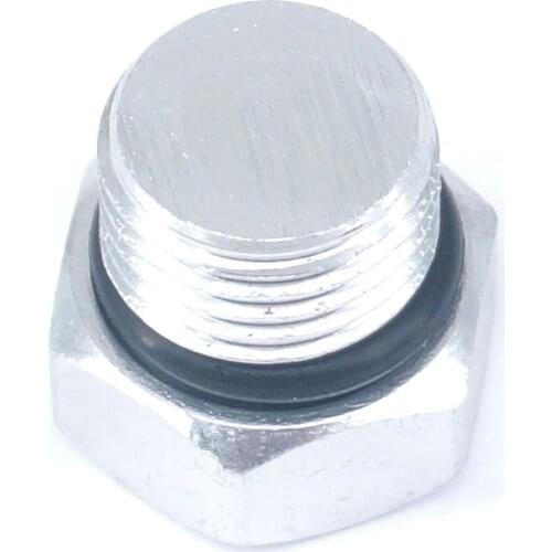 1/4" BSP Male Solid Aluminum Hex Head Plug End Cap For Pneumatic Manifold