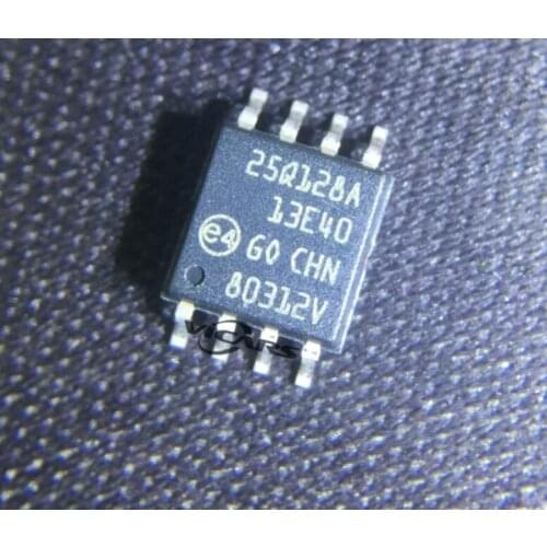 10pcs/lot N25Q128 SOP8 NOR Flash Serial-SPI 3V/3.3V 128Mbit 128M/64M/32M x 1bit/2bit/4bit 7ns 8-Pin N25Q128A13ESE40F