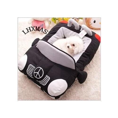 2016 Car Shape Cat Bed Dog Bed Pet Bed Warm Soft Teddy Small Dogs Kennel Dog House Pet Sleeping Bag Cat House Cama Perro D291