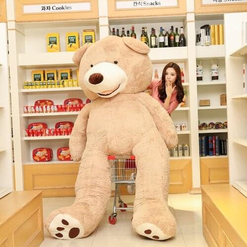 340cm unstuffed America Giant Teddy Bear Plush Toy Soft Teddy Bear Skin Birthday Valentines Gifts For Girl Kids Toy