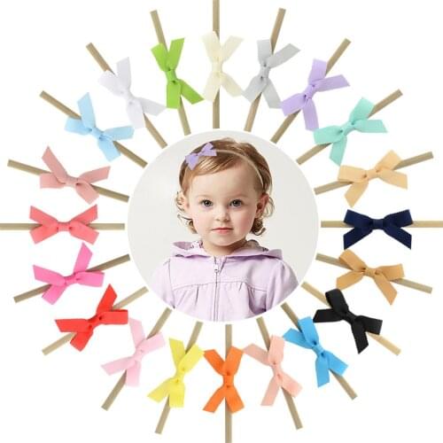 1 Piece Baby Girl Infant Hair Accessories Thread Wave Bows Headwear Tiara Gift Toddlers Bandage Ribbon Newborn Headwrap Headband