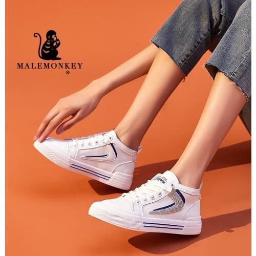 White High Top Sneakers Casual Women Shoes 2021 Fashion Autumn Outdoor Non-slip Comfortable Student Flat Shoes Zapatos De Mujer