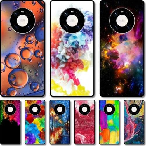 Color pictures Phone Case For Huawei mate 40 30 10 20 40 8 9 Lite Z Pro RS black cell shell