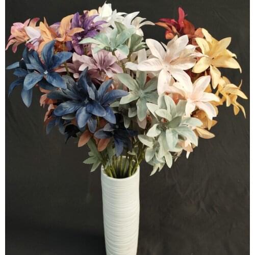 130cm Long Branch Tiger Orchid Simulation Flower Decoration Simulation Artificial Flower Artificial Flower Wedding Decoration