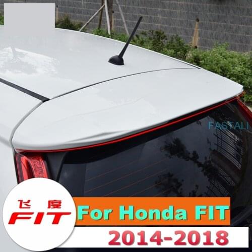 For Honda FIT JAZZ 2014-2018 Car GP tail ABS GK5 modified hybrid version of the tail free punching car decoration