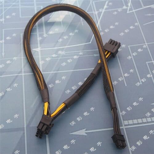 50cm Power Conversion Adapting Cable Server to Graphics card mini8P interface to Dual 8pin/6+2pin/6pin For HP DL380 G10