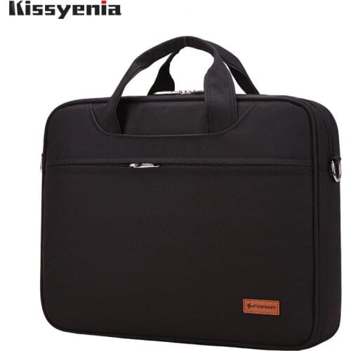 Kissyenia Waterproof Briefcase for 13 14 Inch Laptop Men Portable Business Bag Travel Flight Available Mens A4 Handbag KS1252