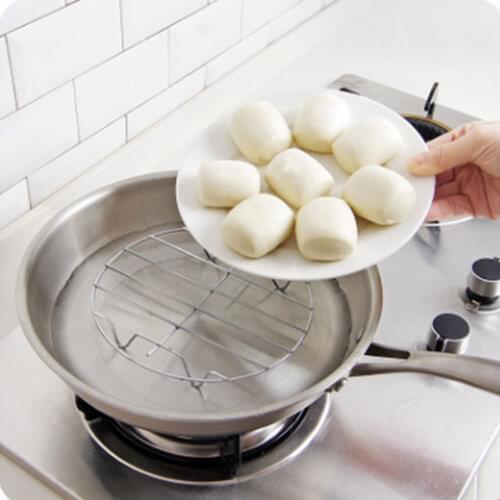 Kitchen utensils steamed dish steamed multi-purpose stainless steel three-legged steamed rice high foot cooking steamer rack