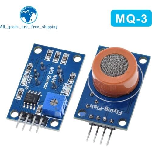 TZT MQ-3 alcohol sensor module alcohol ethanol gas sensitive detection alarm for arduino