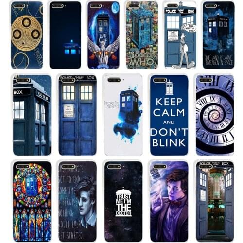 121SD tardis doctor who Soft Silicone Tpu Cover Case for huawei Honor 7c 7x 7a pro 7x P20 Nova 2i 3i