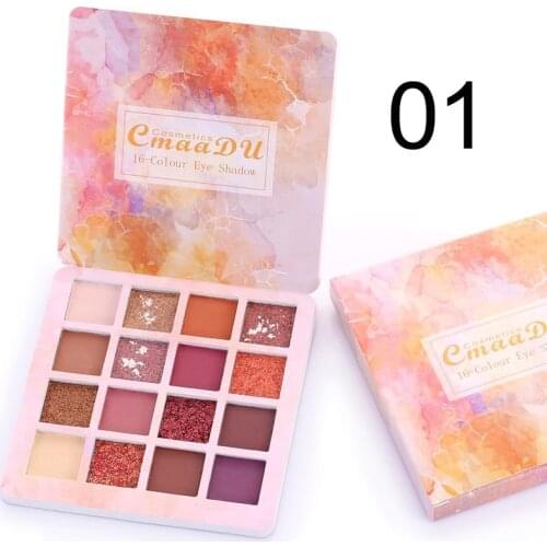 Hot Matte Eyeshadow Palette Shining Pearlescent Eye Makeup Glitter Pigment Waterproof Long Lasting Easy To Wear Eye Shadow TSLM1