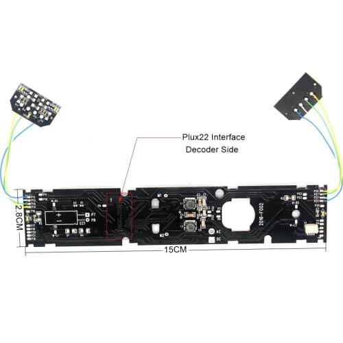DCC Adapter Board for Locomotive to Upgrade to with sound and light digitization to dcc train build with Plux22 Interface 860056