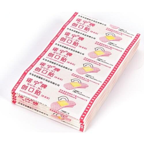 50Pcs Disposable Medical Adhesive Bandage Band Aid Woundplast Pansement Clear Medical Hemostatic Stickers Kids Children