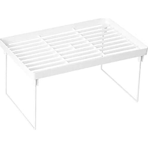 Stacking Cabinet Shelf Rack Steel Metal Leg - Cupboard, Plate, Dish, Counter & Pantry Organizer Organization - Kitchen