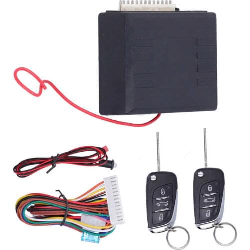 Keyless Entry System Universal Remote Control Security Door Lock Kit Auto Keyless Entry System W/LED Indicator