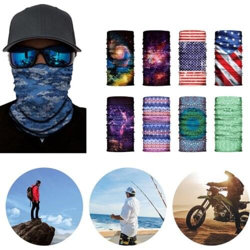 New Bandana Men Woman Headband Magic Scarf Head Neck Face Outdoor Cycling Sports Bandana Tactic Balaclava Ski Fishing Dustproof