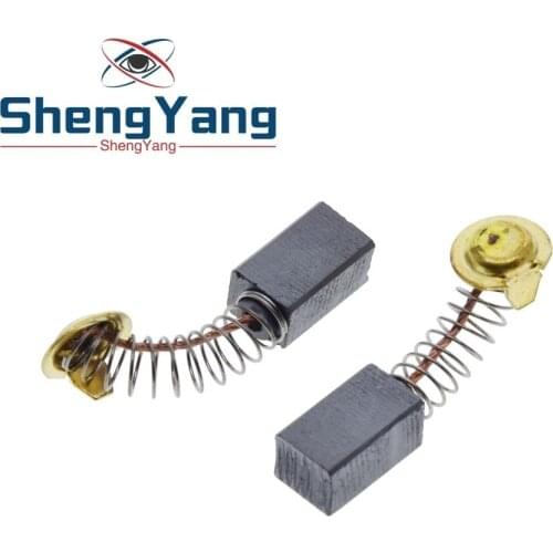 10 Pcs Mini Drill Electric Grinder Replacement Carbon Brushes Spare Parts For Electric Motors Dremel Rotary Tool 6.5x7.5x13.5mm