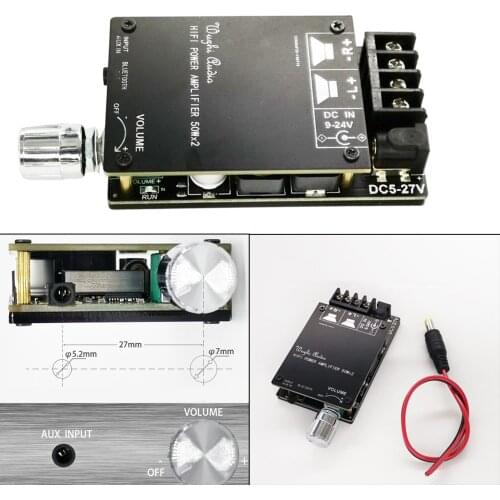 2x50W Amplifier Board Digital AMP Module Dual Channel Amplify for DIY Sound System