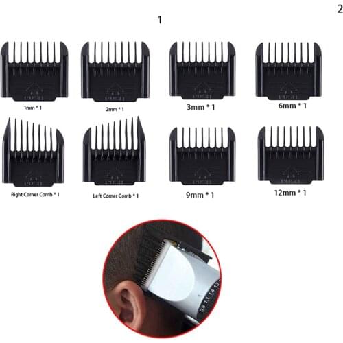 4Pcs Hair Clipper Limit Comb Gold Professional Hair Clipper Limit Comb Size Barber Replacement Push Shear Tool 2 Styles