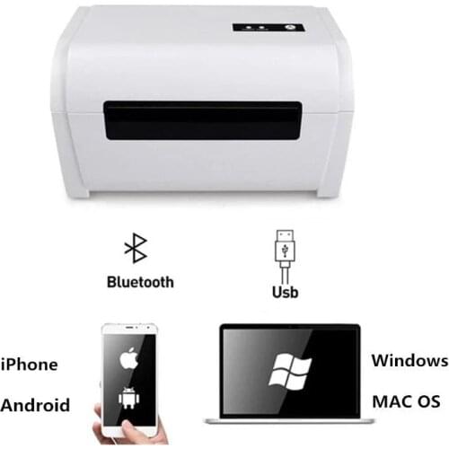 4X6 Size Shipping Label Bluetooth Printer Sticker Line 160mm/s High Printing Speed For Express Waybill