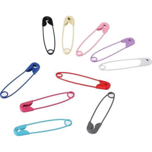50pcs Colorful Safety Pins DIY Sewing Tools Stainless Steel Needles Small Brooch