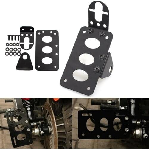 For Harley Licence Plate Support Stop Light Mount Cruiser Chopper Bike Motorcycle License Plate Bracket Rear Holder and Frame