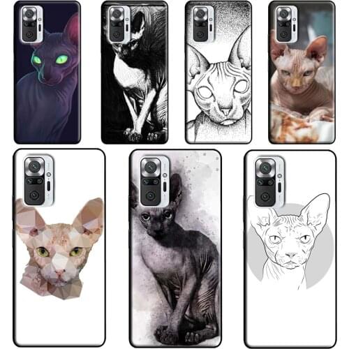Sphinx Cat Phone Case For Xiaomi Redmi Note 10 8 9 Pro Note 8T 9S Coque For Redmi 9C 9T K40 7A 8A 9A