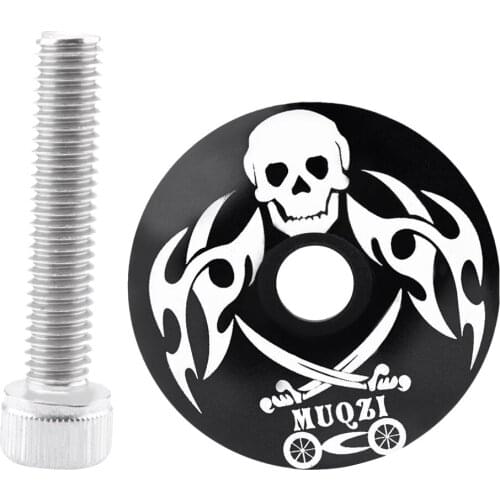 CNC Bicycle Cycling Headset Top Cap Cover with Screw 1 1/8' Track Bike Stem Accessories